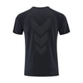 thumbnail image 6 of USNSM Men's Short Sleeve Workout Shirts Quick Dry Breathable Lightweight Athletic T-Shirts Running Gym Summer Sports Shirt Black M, 6 of 6