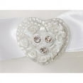 thumbnail image 2 of Rhinestone Pearlized Heart Rose Bouquet Wedding Unity Candle Set, 2 of 3