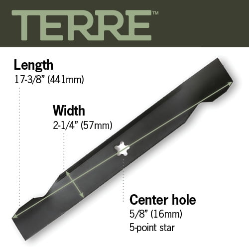 Terre Products, 3 Pack High Lift Lawn Mower Blades, 50 Inch Cut, Compatible with Poulan, Husqvarna, Craftsman, MTD, Stens, and More - Replacement for 137380, 156468, 532137380