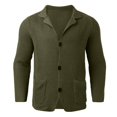 thumbnail image 5 of Kureaily Mens Autumn And Winter Slim Stand Collar Knitted Cardigan Coat Loose Fashion, 5 of 5