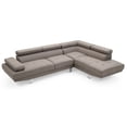 thumbnail image 3 of Riveredge 109 in. W 2-piece Polyester Twill L Shape Sectional Sofa in Gray-Color:Gray,Material:Polyester, 3 of 5