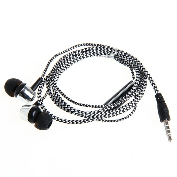 3.5mm In-Ear Earphone Headphone With Mic Braided Headset For phone New