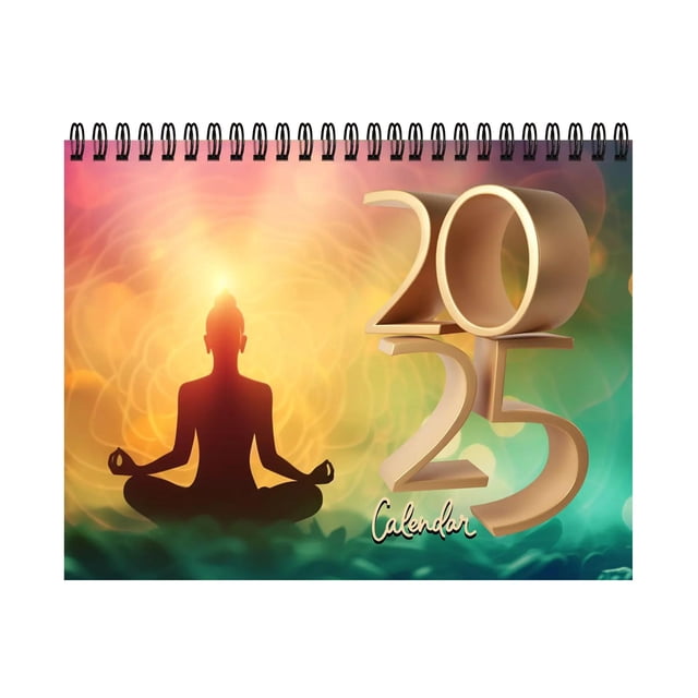 Desk Calendar 2025,12 Monthly Wall Calendar Assorted Patterns, Easy To Hang