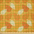 thumbnail image 2 of Ambesonne Burnt Orange Fabric by the Yard Microfiber, Foliage Nature Theme, 3 Yards, Burnt Orange Orange, 2 of 2
