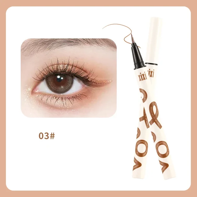 Delineador de ojos líquido Aurora Blue brillante con purpurina, pigmento fosforescente, resistente al agua, delineador brillante, maquillaje de ojos con forma de diamante