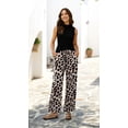 thumbnail image 4 of WIHOLL Two Piece Sets For Women Vacation Spring Summer Outfits Sleeveless Mock Neck Fashion Clothing Wide Leg Pants, 4 of 11