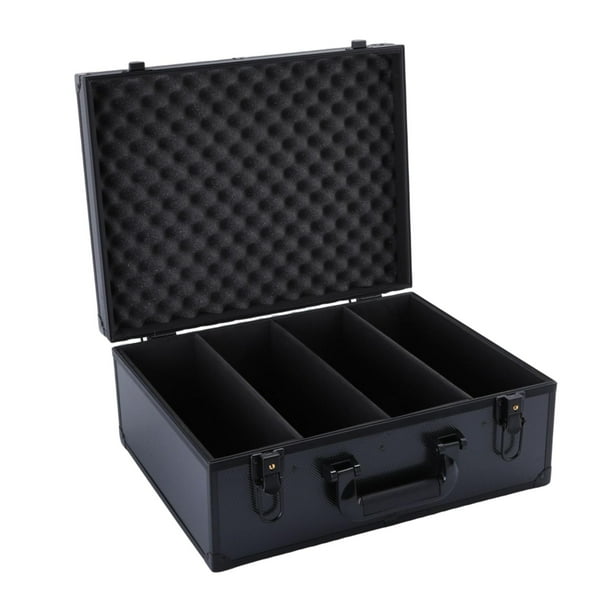 Organizador de tarjetas deportivas, caja de colección con cerradura, resistente a la humedad, multifuncional 4 compartimentos