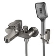 thumbnail image 4 of Wall Mounted Bathroom Shower Faucet with Handheld Hand Shower Bathtub Mixer Set, 4 of 5