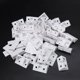 thumbnail image 2 of 90 Piezas Soportes Apoyados de Angulo de Esquina de Estante de Gabinete de 90 Grados de Plastico de Color Blanco, 2 of 5