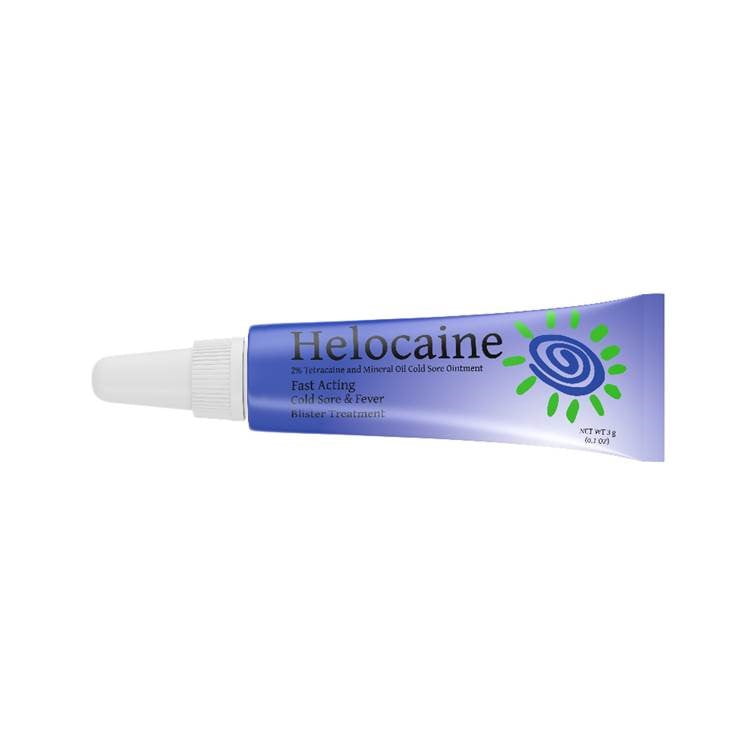 Helocaine Cold Sore & Fever Blister Ointment, 2% Tetracaine, 3g