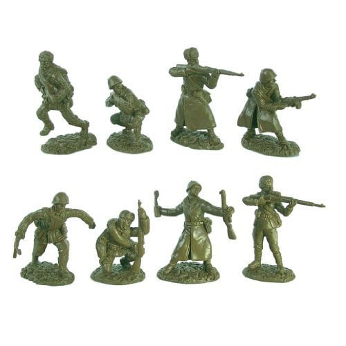 303 pcs Military Plastic Toy Soldiers Army Men 1:72 Figures in 12 Poses w/Flags 