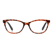 Foster Grant Cat Eye Blue Light Glasses - Orange/Black Tortoise 2.50