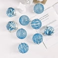 thumbnail image 2 of KOYPTL 9 Pcs Delicated Christmas Balls Ornaments Set 3.14 Inch Painted Christmas Tree Ornaments Plastic Shatterproof Xmas Hanging Ornaments Christmas Decorations for Xmas Tree Home Decor Blue, 2 of 7