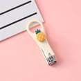 thumbnail image 1 of Cortaúñas de dibujos animados, minicortauñas lindo, cortauñas para adultos, tijeras de uñas portátiles, herramientas de manicura para niños, piña, 1 PC, 1 of 6