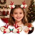 thumbnail image 2 of ZJNGJC Reindeer Antlers Xmas Hair Clip, Cute Girls Christmas Hairpiece for Christmas Party D, 2 of 5