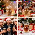thumbnail image 5 of 2025 Bear Glass Cold Cup with Straw, 11oz Bear-Shaped Cup, Holiday-Themed Drinkware, Perfect for Iced Coffee, Cocktails, and Christmas Gifts for Drink Enthusiasts,(1 Bear Cup with Straw), 5 of 9