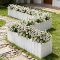 thumbnail image 6 of Aff*ordable！Artificial Eucalyptus and Violet Plastic Flowers Home Garden Decor, UV Resistant Faux Spray for Outdoor Porch Planter, Silk Greenery Bouquet for Indoor Arrangement, 6 of 6