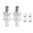thumbnail image 4 of 2 Pieces Check Valve with 4 Hose Clamps Clips Aluminum Car Accessories for Fuel 10mm Diameter, 4 of 8