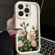 thumbnail image 4 of Funda de silicona para teléfono con pintura al óleo y flores de rosas blancas para iPhone 16, iPhone 11, 12, 13, 14, 15 Pro Max, XS, X, 7, 8 Plus, SE 2020, 4 of 4