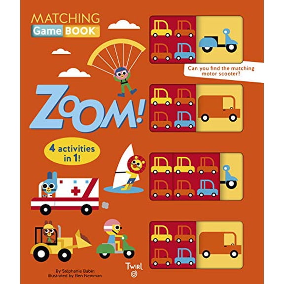 Pre-Owned Matching Game Book: Zoom!: 4 Activities in 1! (TW Matching Game Book, 2), 9782408012830, 240801283X, Paperback, Illustrated edition