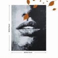thumbnail image 3 of UXIEQU Black White Lips Abstract Canvas Wall Art 15.75x11.81 Inches, 3 of 8
