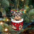 thumbnail image 1 of Adorno navideño de perro, letrero colgante de madera para árbol de Navidad, estatuas, decoraciones, colgante, regalo, 1 of 4