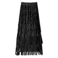thumbnail image 5 of Daolelai Women's Fashionable and Elegant Tassel Comfortable Slim-Fit Versatile Skirt, 5 of 6