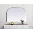 thumbnail image 7 of Metal Frame Arch Mirror 40x30 Inch in Brass, 7 of 7