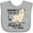 AC-Heather Grey, variant on Inktastic Auntie's You Say Alpaca My Bags Boys or Girls Baby Bib