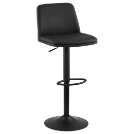 Bouclair Black Fabric and Metal Adjustable Bar Stool - Walmart.ca