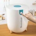 thumbnail image 4 of de almacenamiento o firmemente con caja de material Accesorios de recipientes de plástico 10L de despensa a prueba de Azul perfecl Barril de almacenamiento de grano, 4 of 8