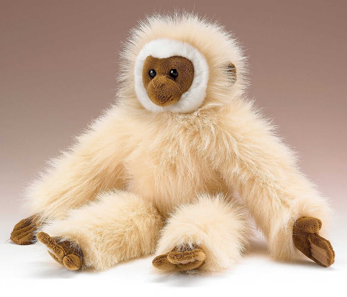 Stuffed Animals Conservation Critters Beige White Handed Gibbon Super Soft Plush - Walmart.com