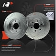 thumbnail image 5 of A-Premium 11.81 inch (300mm) Rear Drilled and Slotted Disc Brake Rotors + Ceramic Pads Kit Compatible with Select Chevrolet, Buick and Pontiac Models - Terraza, Uplander, Montana, 6-PC Set, 5 of 9