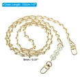 thumbnail image 2 of Uxcell 47 Inch Purse Chain Strap, Bags Chains Shoulder CrossBody Replacement for Handbags, White/Gold, 2 of 5