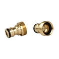 thumbnail image 6 of Clearance! Nomeni Irrigation Implements Copper Connector Faucet Quick Connector Threaded Strong Irrigation Faucet Accessories Tools Garden Tools Gold, 6 of 7