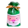 thumbnail image 3 of Bolsas de lazo impresas navideñas Empaquetado de regalo de fiesta Presenta Paquetes de juguete de envoltura Bolsas vacías Accesorios de decoración Tipo 2 10 piezas sidaley HA009363-03, 3 of 6