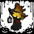 HPDL 1X Halloween Cracker Barrel Ghost Witch W Lantern Ghost Statue