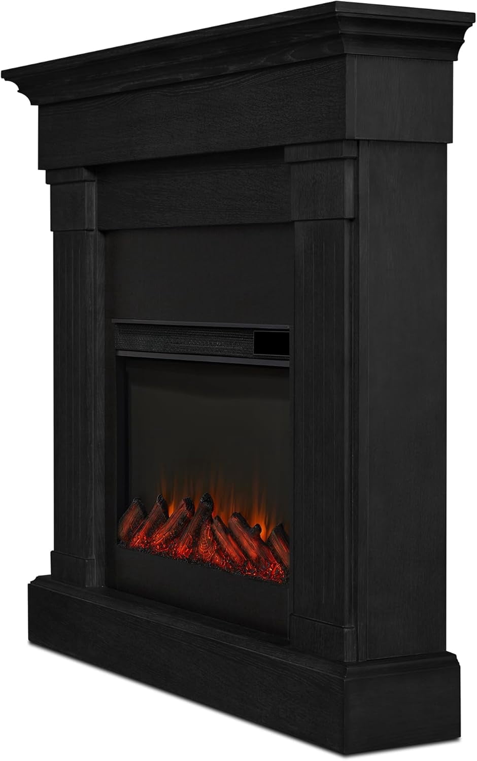 Real Flame Crawford 48" Slim Electric Fireplace in Black