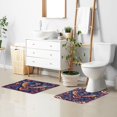 thumbnail image 6 of Yayeee Bath Rug for Bathroom Floor Non Slip Contour Fluffy Soft Absorbent Mat, 20"x24", Geometric Eagle, 6 of 7