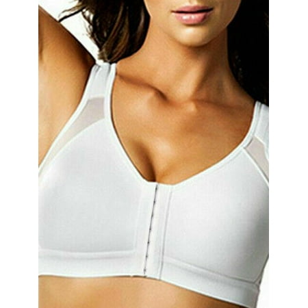 

Women Posture Corrector Bra Wireless Back Support Lift Up Yoga Bra Underwear White 2XL
