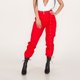 thumbnail image 3 of Gibobby pantalones de yoga Pantalones casuales Pantalones militares Pantalones Pocket Cargo Pantalones de combate sólidos Pantalones de mujer (Rojo, L), 3 of 5