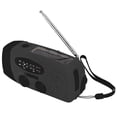 thumbnail image 4 of Hand Crank Solar Radio with LED Flashlight Portable FM AM WB USB Radio for Emergency Disaster PreventionBlack Japanese, 4 of 22
