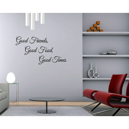 Good Friends Food Times Wall Decal Thanksgiving Quote Good Friends Food Times Wall Decal Thanksgiving Quote Kitchen Sticker Fall Dining Room Decor Sign Art Gd43