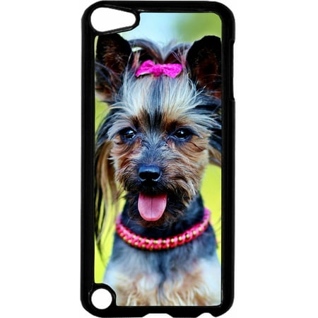 Girl Ipod 5 Cases Yorkie Girl - Hard Black Plastic Case Compatible with the Apple iPod Touch 5th Generation - iTouch 5 Universal ()