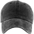 thumbnail image 2 of Pigment Washed Cotton Dad Hat Baseball Cap Adjustable Polo Style, 2 of 6