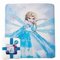 thumbnail image 3 of Frozen 2, Frosted Believe Oversized Silk Touch Sherpa Throw Blanket, 60" x 80", 3 of 6