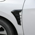 thumbnail image 6 of Coconut Ok Carbon Black Car Fender Side Vents Air Flow Intake Hole Grille Sticker Cover,Black, 6 of 8
