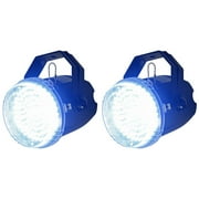 (2) New American DJ ADJ Big Shot LED II Compact White LED Strobe Effect Lights