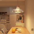 thumbnail image 2 of Wood Glass Pendant Light for Dining Room, Round Vintage Farmhouse Pendant Light Fixture, Modern Nordic Pendant Lighting, Retro Rustic Pendant Lamp for Kitchen Island Over Table Above Sink, 2 of 7