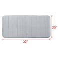 thumbnail image 4 of PiccoCasa Memory Foam Thin Absorbent Bath Mat, Silver Gray 32" x 20"/80 x 50cm(L*W), 4 of 6